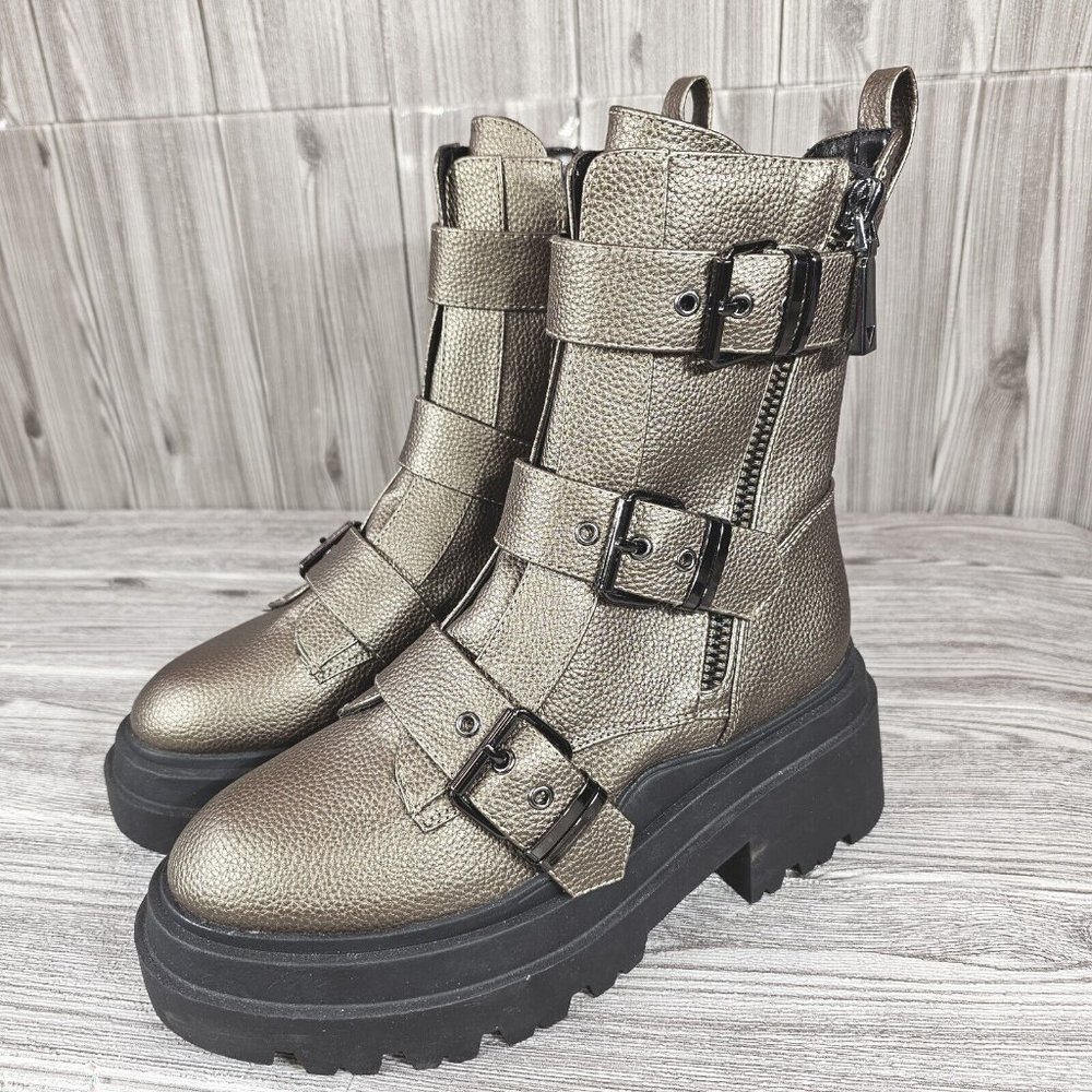 GUESS Valicia Faux Leather Ankle Boots Shoes - Women's Size 8 - NEW